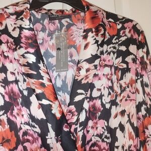 NWT Lane Bryant Women's Floral Maxi Dress -  SIZE 28W PTP 27"